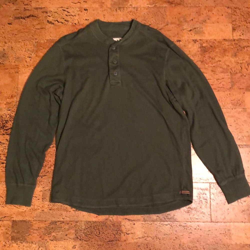 Eddie Bauer Green Long Sleeve Shirt